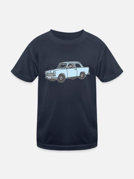 Hellblauer Trabi,  - Kinder Funktions-T-Shirt - Navy