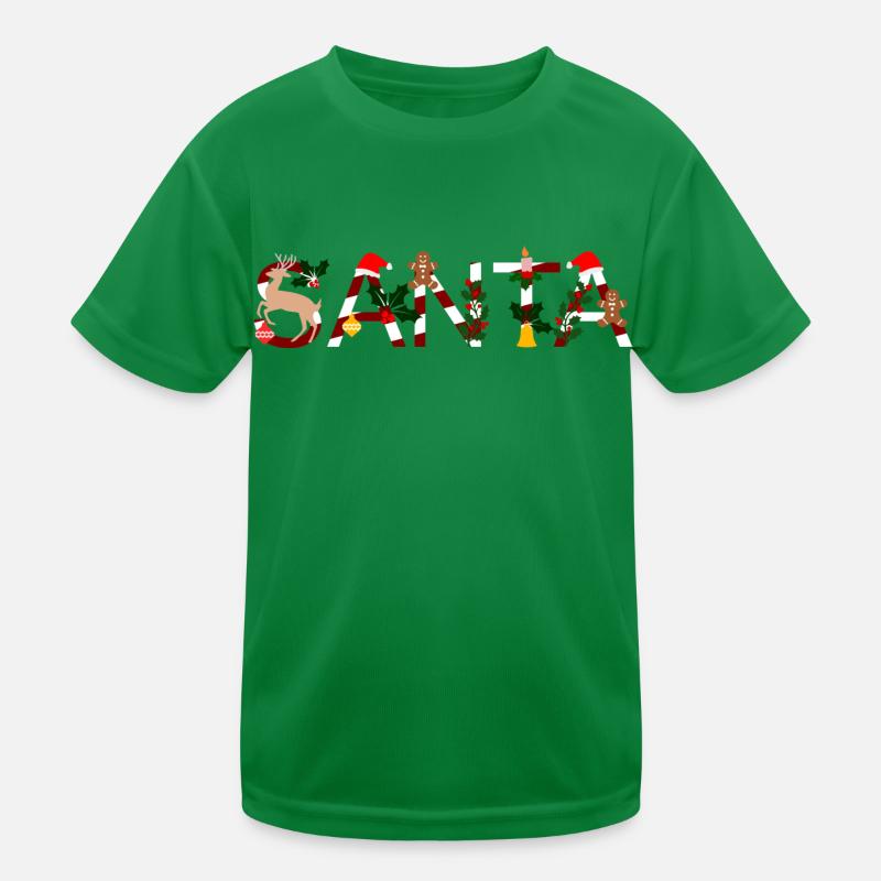 Weihnachtsmann_Santa Kinder Funktions-T-Shirt