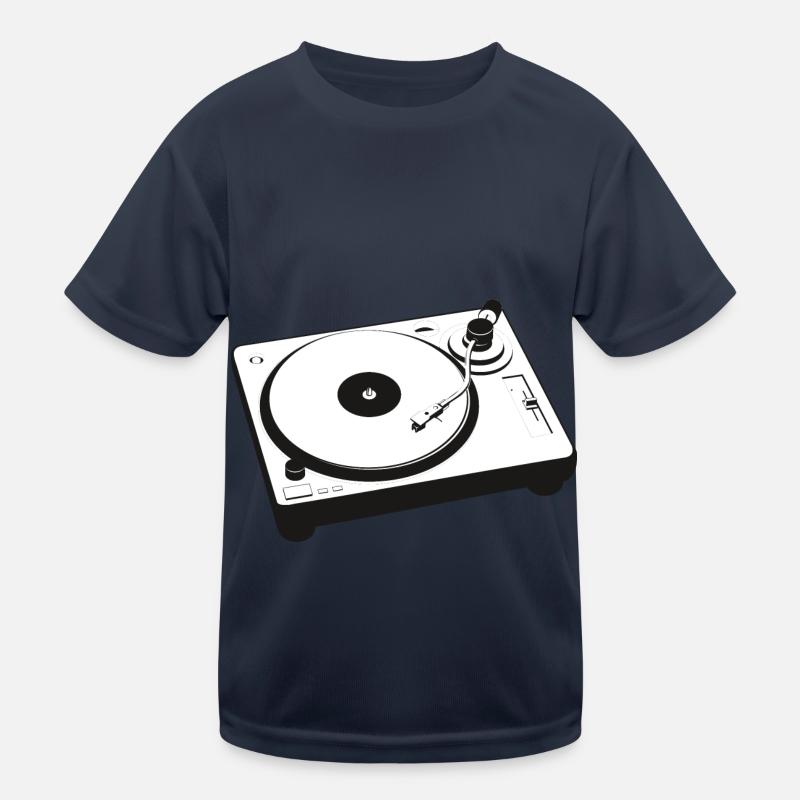 DJ Turntables Turntable Techno Kids Functional T-Shirt