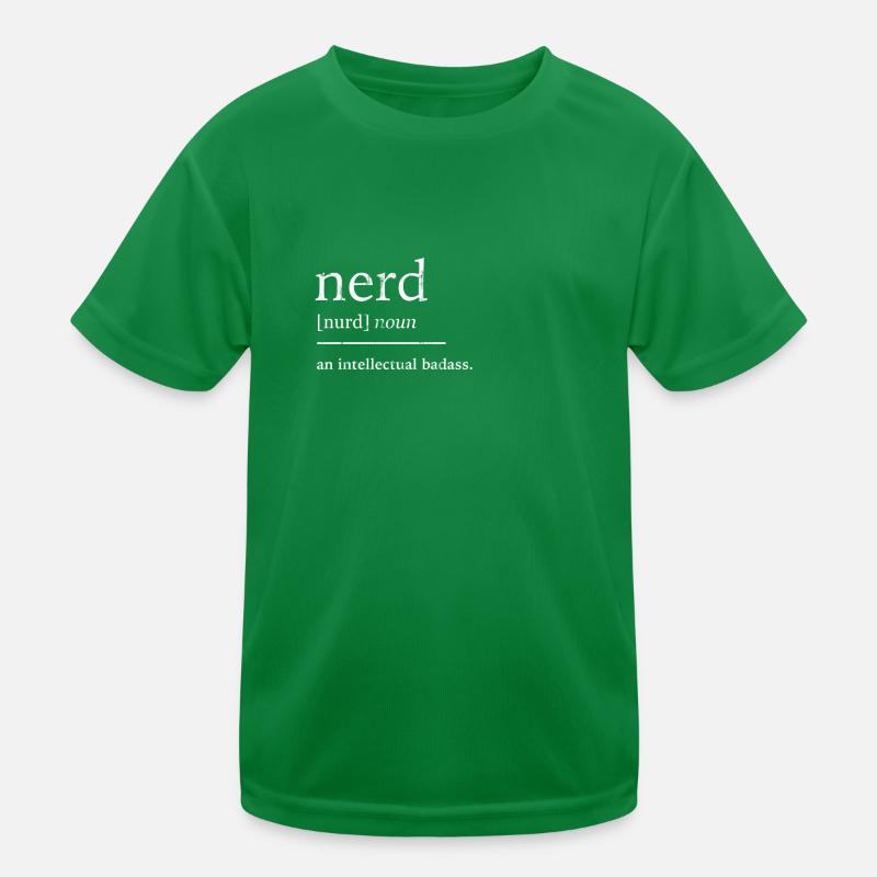 Streber Nerd Kinder Funktions-T-Shirt