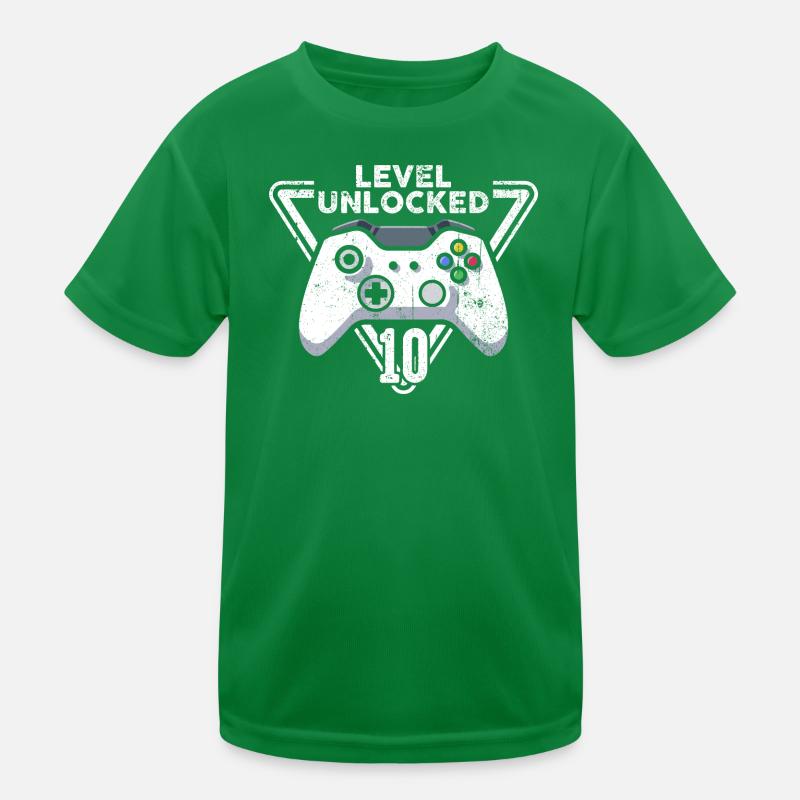 Freigeschalteter Level 10 Controller Kinder Funktions-T-Shirt