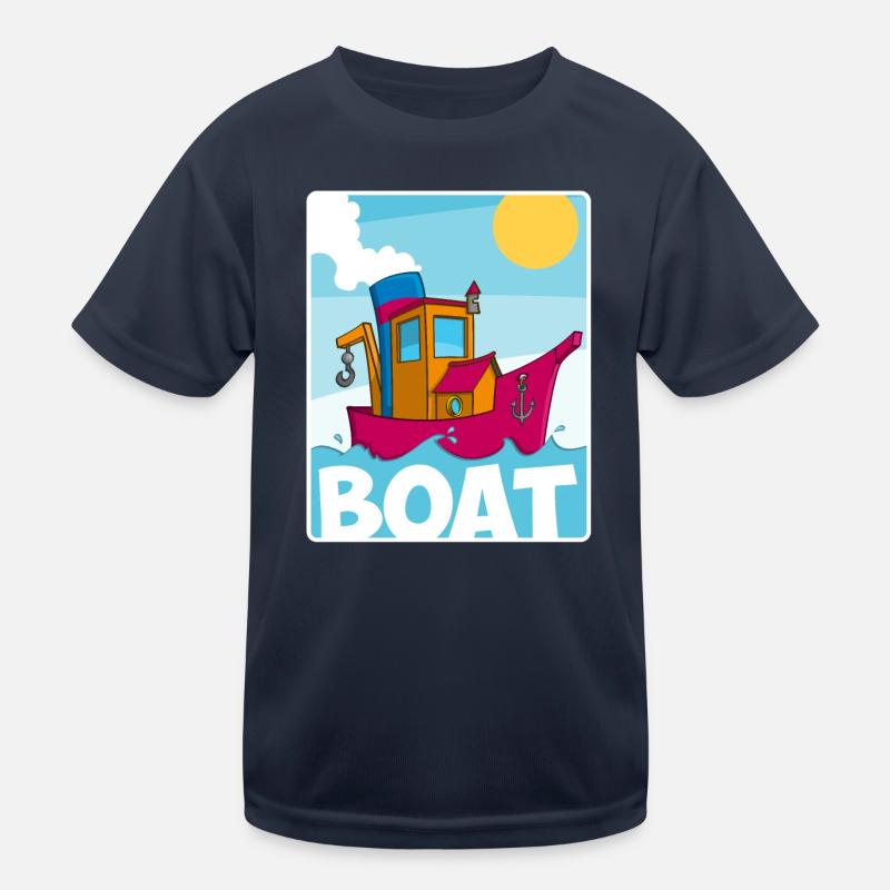 Image colorée d’un remorqueur amusant T-shirt sport Enfant