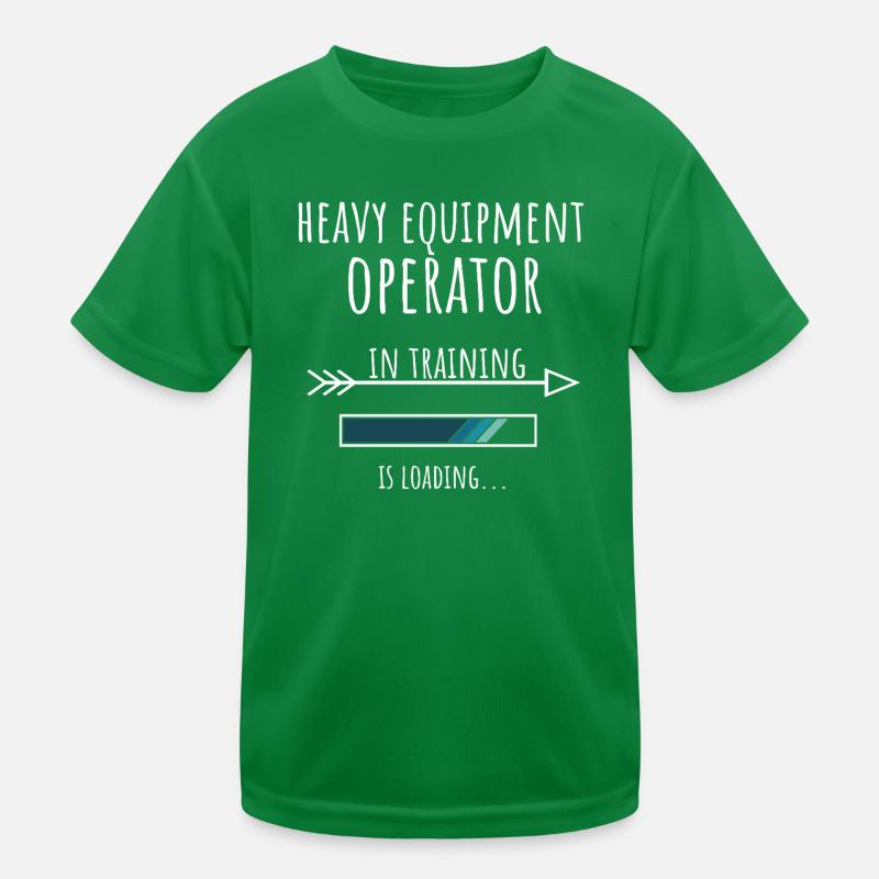 Heavy Equipment Operator in Training Occupation Kids Functional T-Shirt