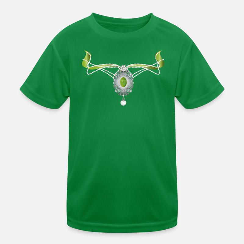 Motif de collier élégant embelli dans un style traditionnel T-shirt sport Enfant