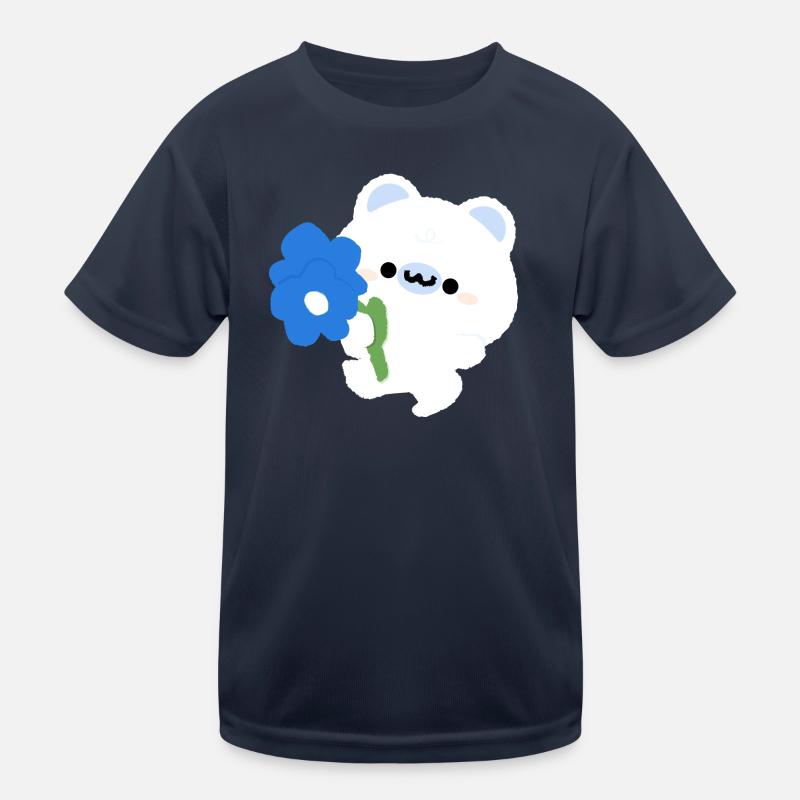Romantischer Eisbär Kinder Funktions-T-Shirt