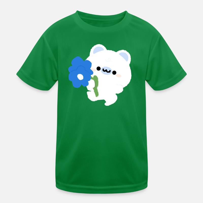 Romantic Polar Bear Kids Functional T-Shirt