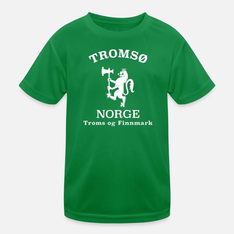 Tromso Norge Norway Kinder Funktions-T-Shirt