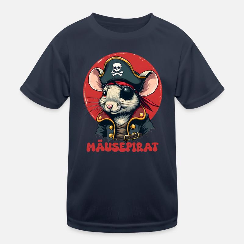 Mäusepirat Kinder Funktions-T-Shirt