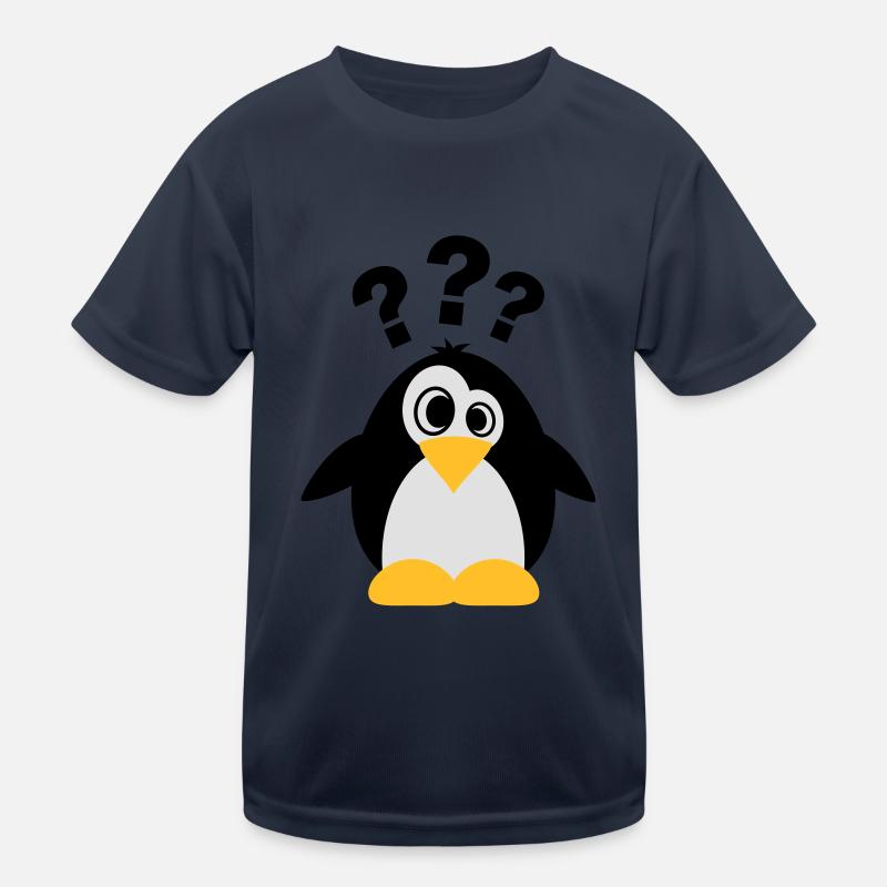 Dummer Pinguin Kinder Funktions-T-Shirt
