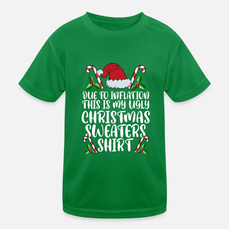 En raison de l’inflation Drôle de pull de Noël Hommes de Noël T-shirt sport Enfant