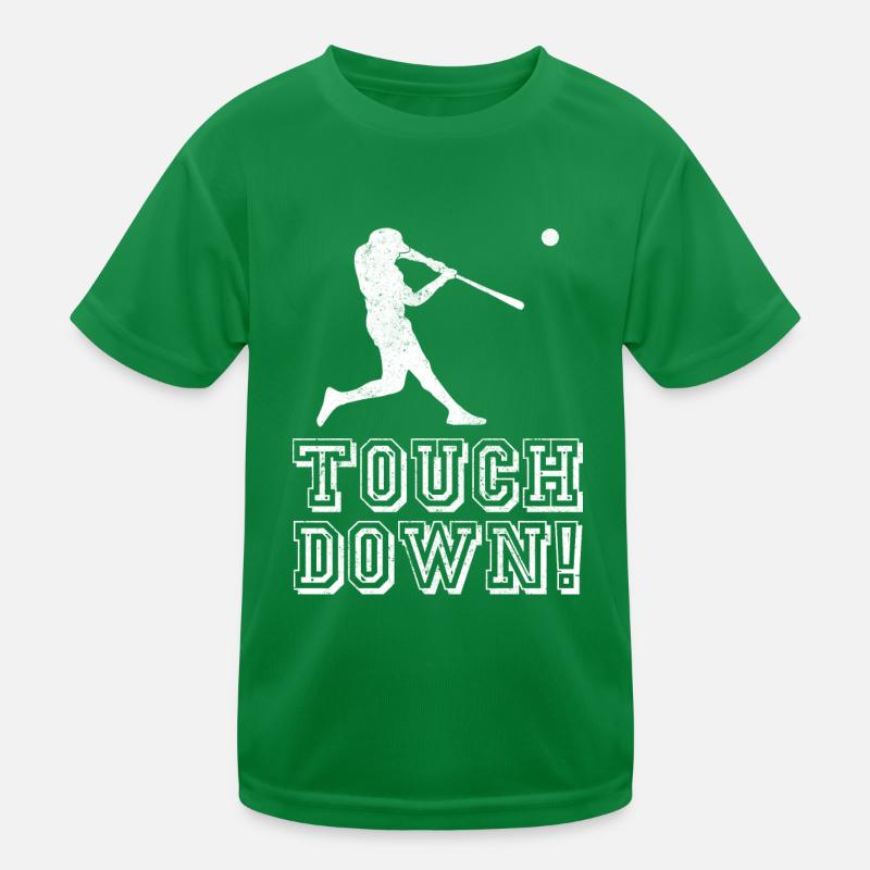 Touch Down Touchdown Baseball Kinder Funktions-T-Shirt