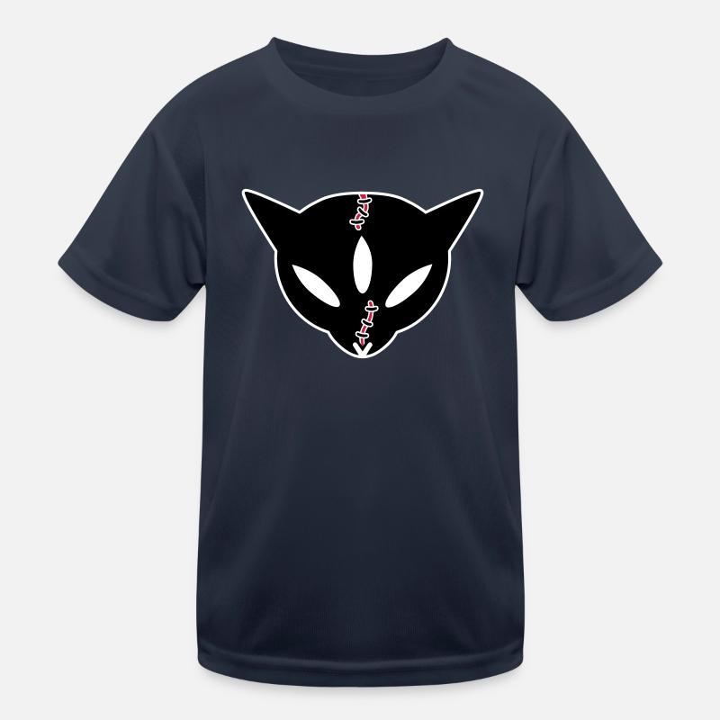 Siamekuroeil - Kinder Funktions-T-Shirt - Navy