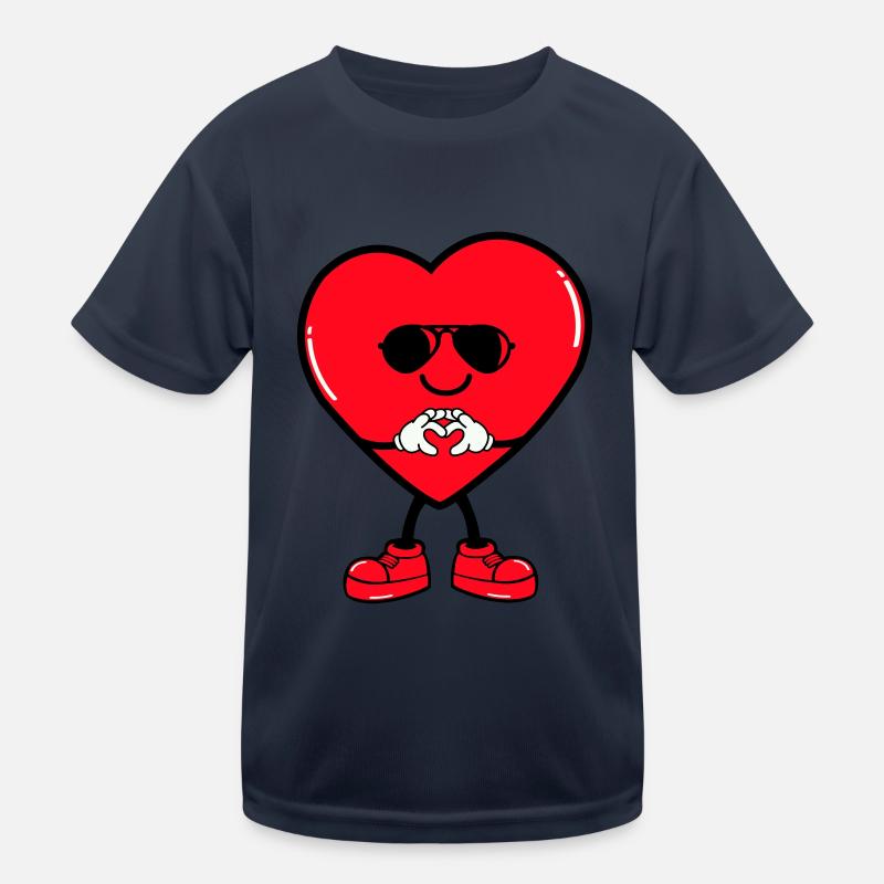 herz comic Kinder Funktions-T-Shirt