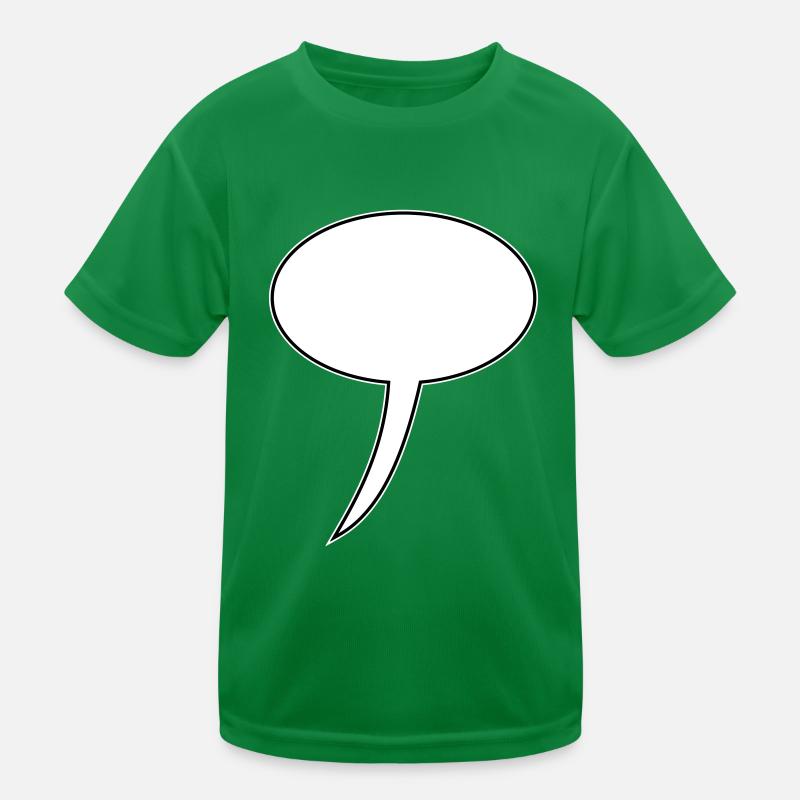 Speech Bubble Design Long Kids Functional T-Shirt