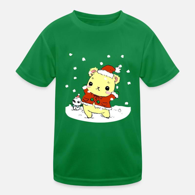 Doux teddy de Noël T-shirt sport Enfant