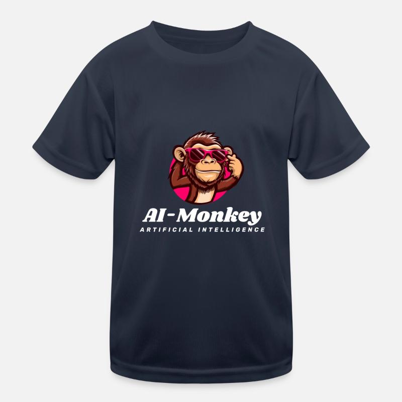 AI-Monkey Artificial Intelligence Kids Functional T-Shirt