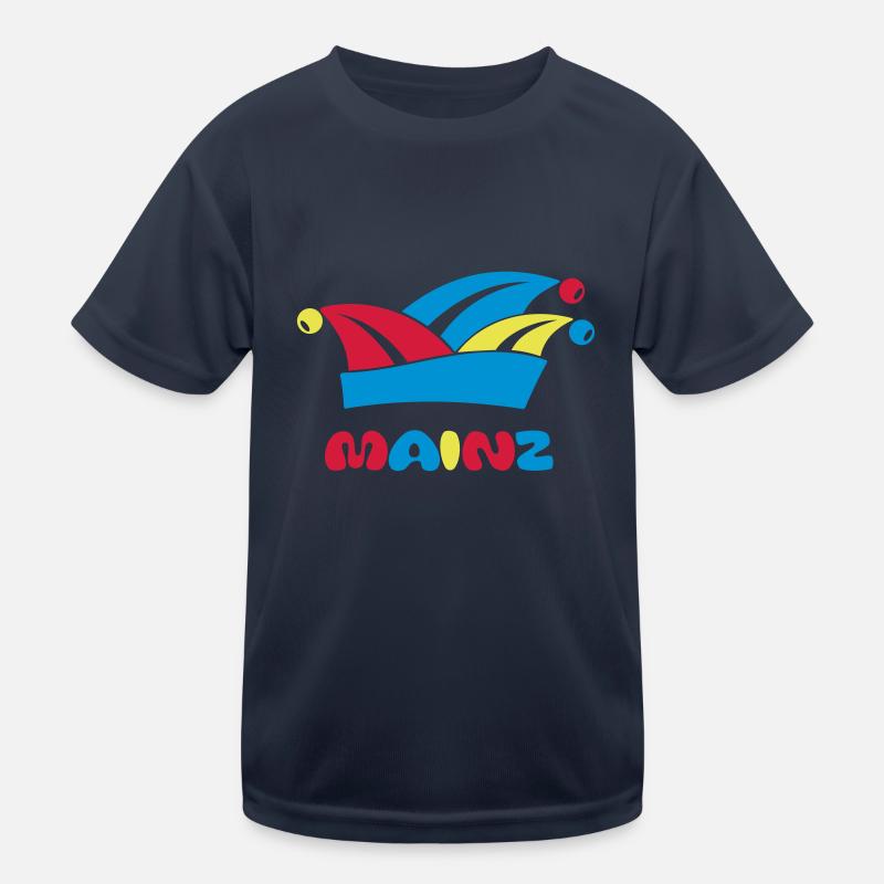 Fasching Narrenkappe Mainz 1, 2 oder 3 Farben - Kinder Funktions-T-Shirt - Navy
