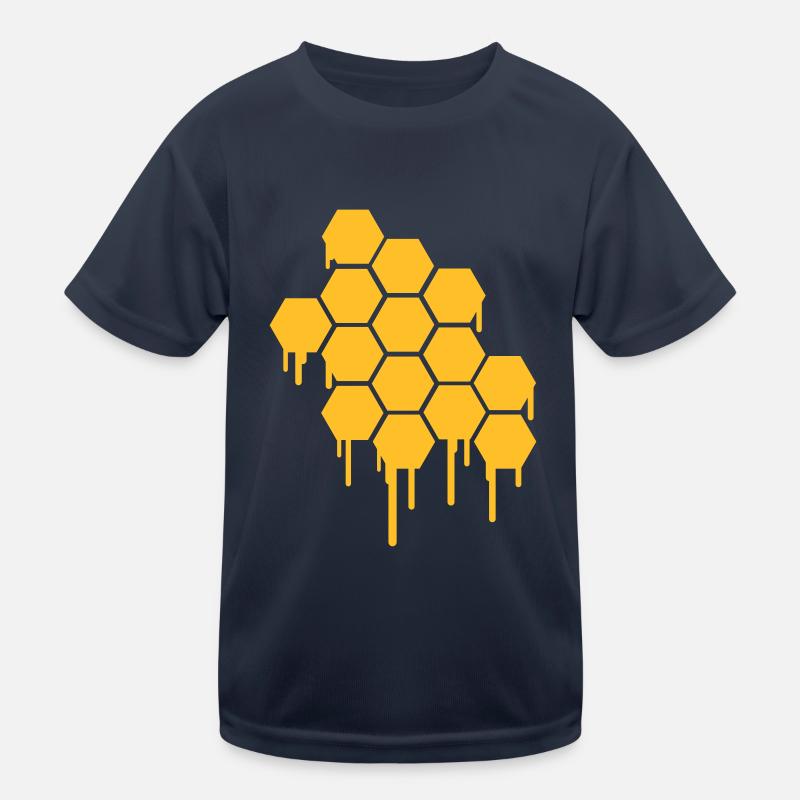 Honeycombs Pattern Kinder Funktions-T-Shirt