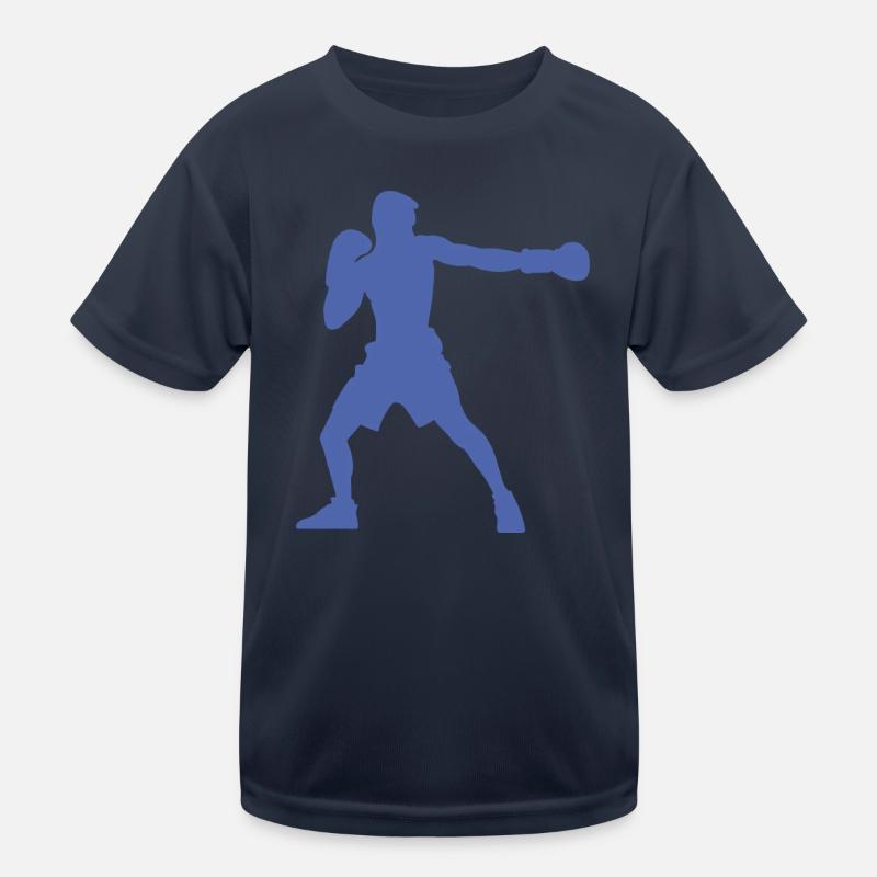 Silhouette de boxeur, design de boxe vif T-shirt sport Enfant
