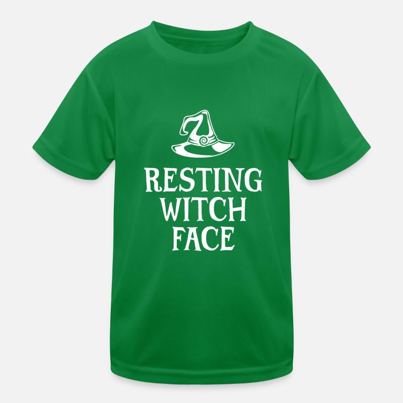 Resting Witch Face Kids Functional T-Shirt