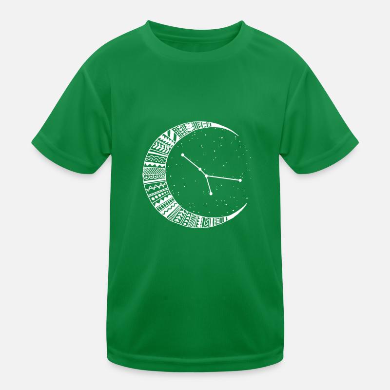 Krebs Sternzeichen mit Mond Kinder Funktions-T-Shirt