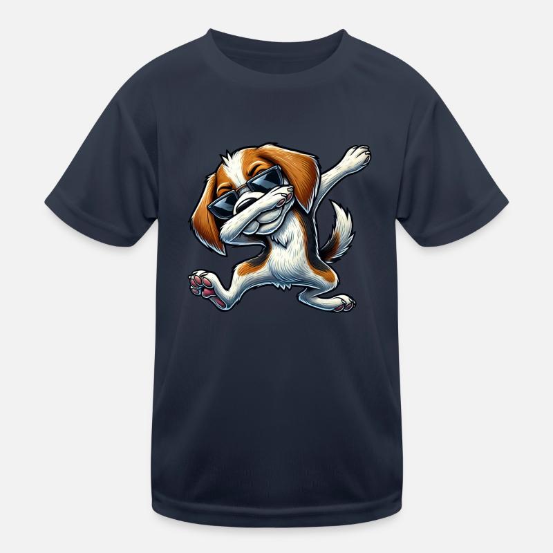 Mignon Beagle Chien Dabbing Dessin Animé Dab T-shirt sport Enfant