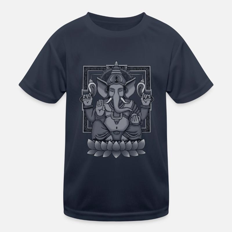 Ganesha Distressed Kids Functional T-Shirt