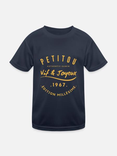 "Petitou 1967" - Kinder Funktions-T-Shirt - Navy