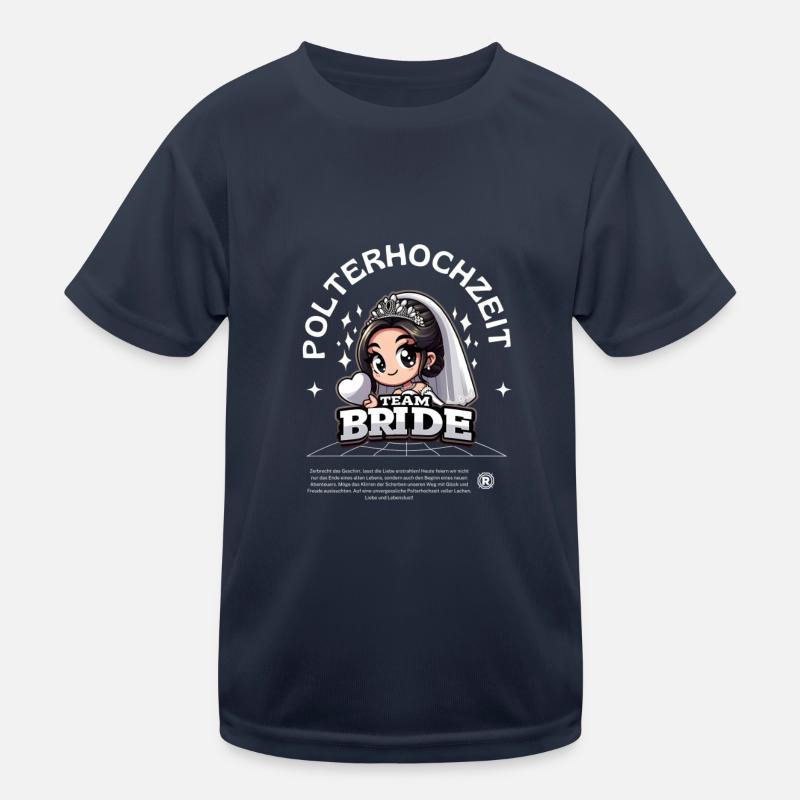 Team Bride Kinder Funktions-T-Shirt
