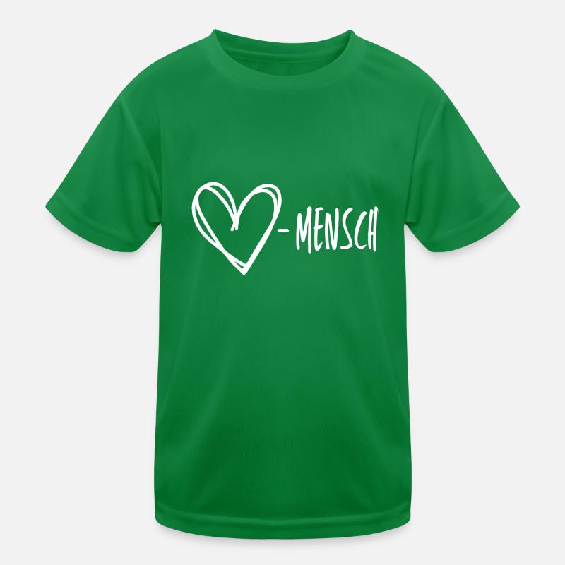 Herz Mensch2 Kinder Funktions-T-Shirt