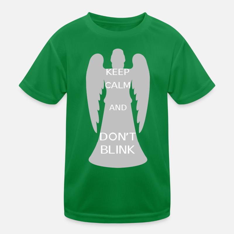 Keep calm and don't blink [ange gris] T-shirt sport Enfant