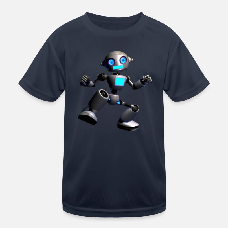 Funny Dancing Robot in 3D Kids Functional T-Shirt