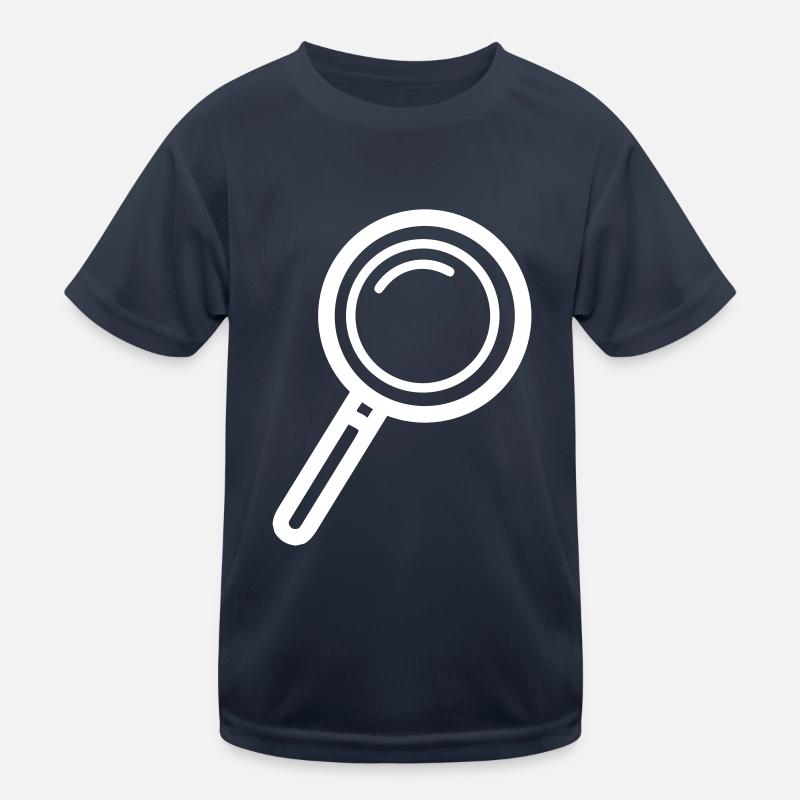 Magnifier Icon Kids Functional T-Shirt