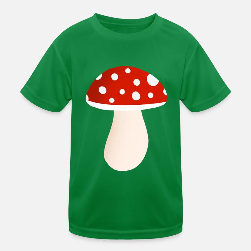 fly agaric mushroom Kids Functional T-Shirt
