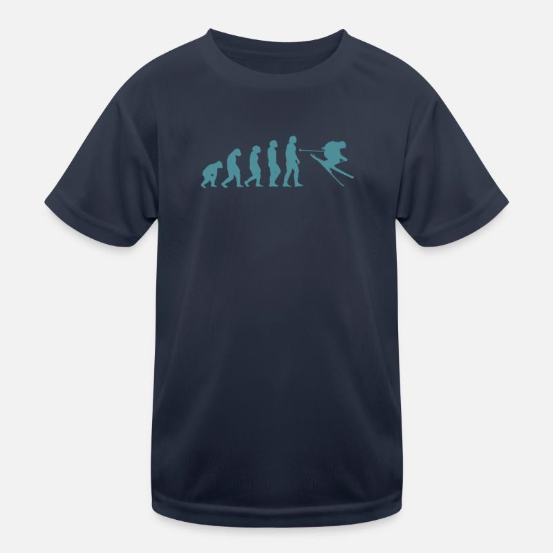 Ski Evolution Tshirt Kinder Funktions-T-Shirt