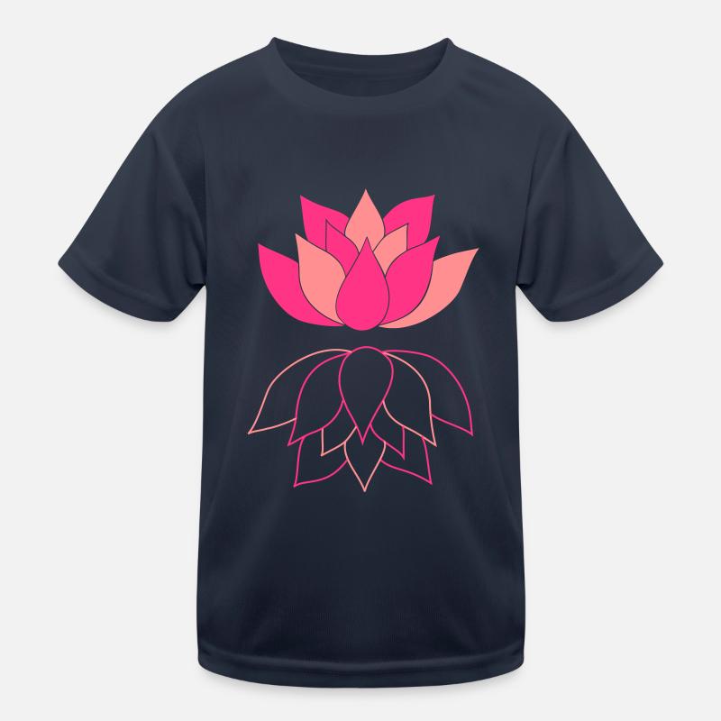 Lotus avec image miroir T-shirt sport Enfant