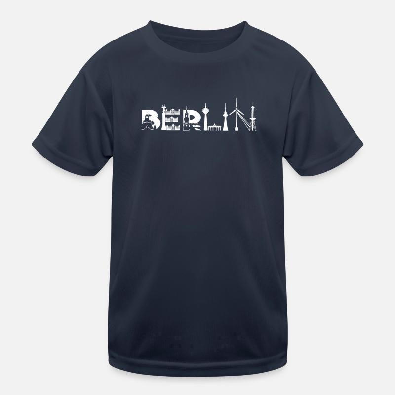 Berlin skyline sights Kids Functional T-Shirt
