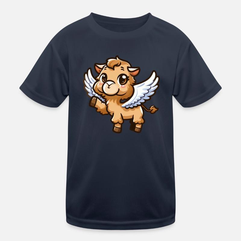 Angel Camel: Celestial Comic Style T-shirt sport Enfant