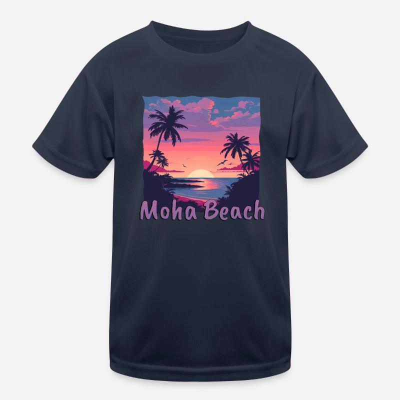 Vacances à Moha Beach, Caraïbes, Pays-Bas T-shirt sport Enfant