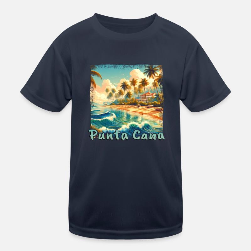 Punta Cana Sunset Palm Beach T-shirt sport Enfant