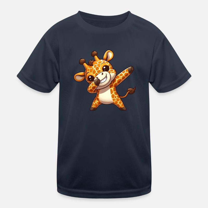 Coole Giraffe Dabbing Stil Kinder Funktions-T-Shirt
