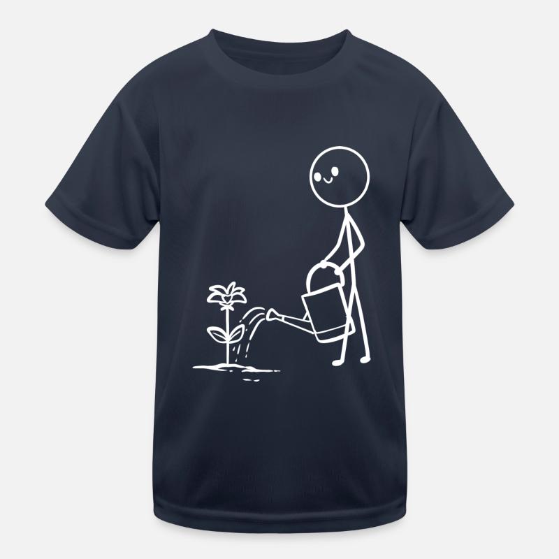 Stick Man Gärtner Landschaftsgestalter Kinder Funktions-T-Shirt
