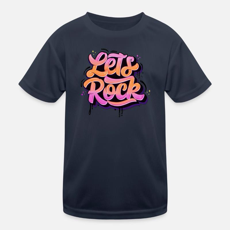 Let's Rock Kinder Funktions-T-Shirt