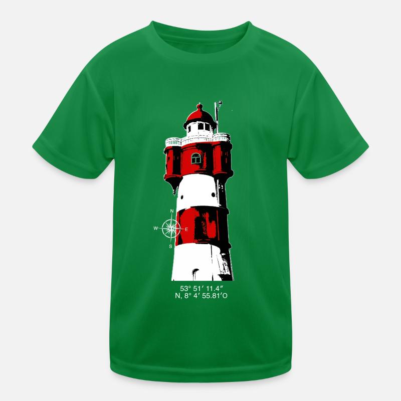 Lighthouse Roter Sand2 Kids Functional T-Shirt