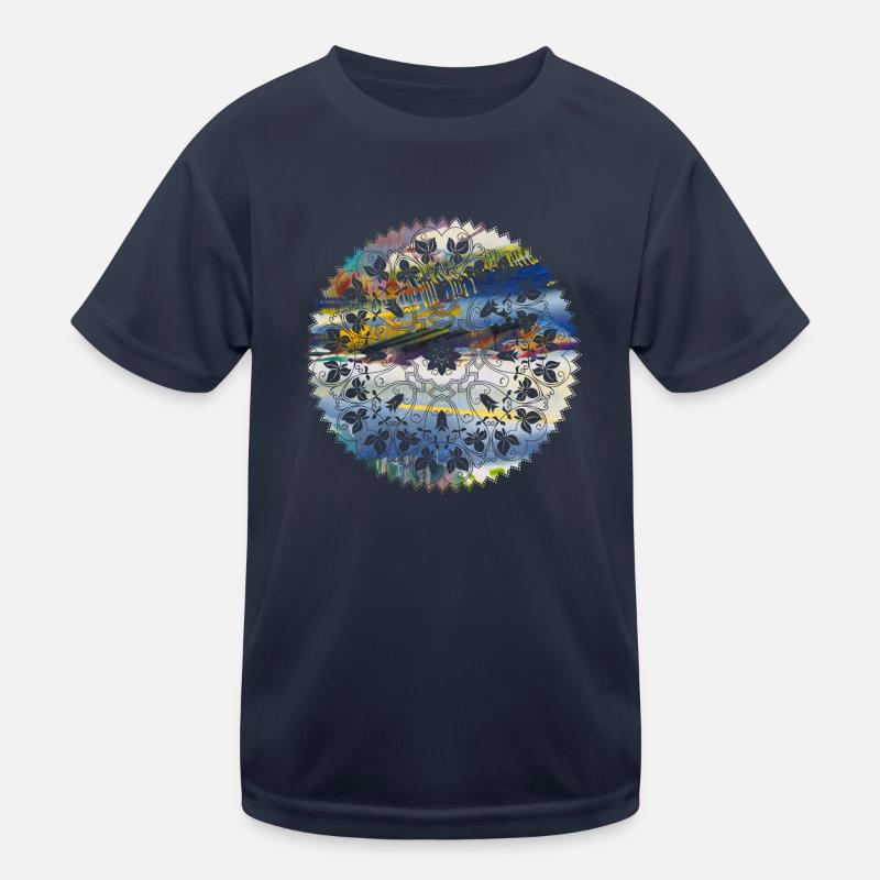 Mandala, coloré, motif, orient, graffiti T-shirt sport Enfant