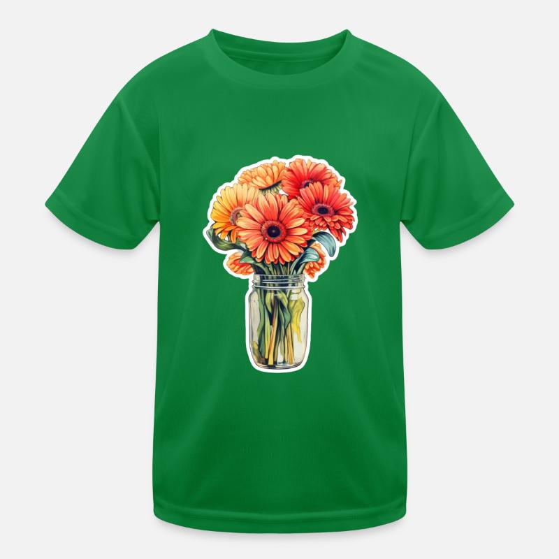 Gerbera Daisies Kinder Funktions-T-Shirt