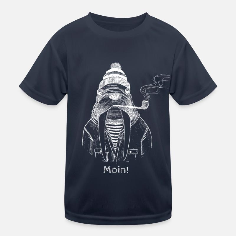 Moin Käpt‘n! Kinder Funktions-T-Shirt