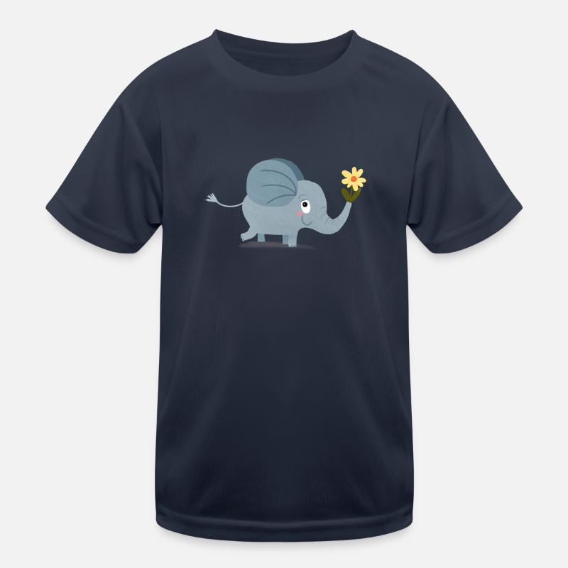 Éléphant mignon T-shirt sport Enfant