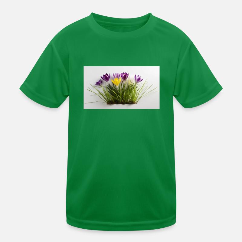 Crocuses Kids Functional T-Shirt