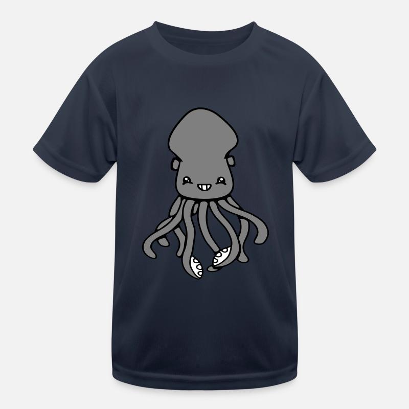 Octopus Octopus Octopus Squid Cute Giant Squid Funny Kids Functional T-Shirt